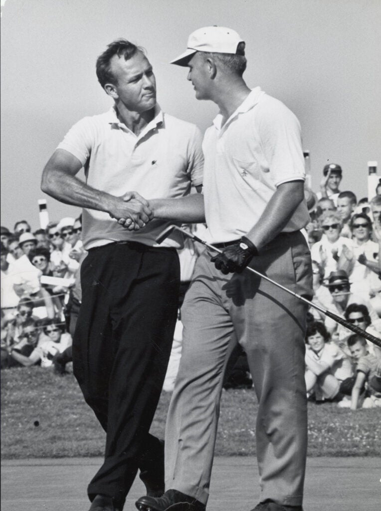 Arnold Palmer and Jack Nicklaus at 1962 U.S. Open