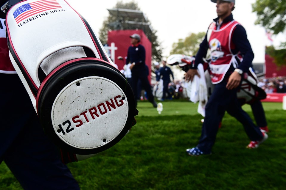 A look at the bottom of the Americans' golf bags this week.