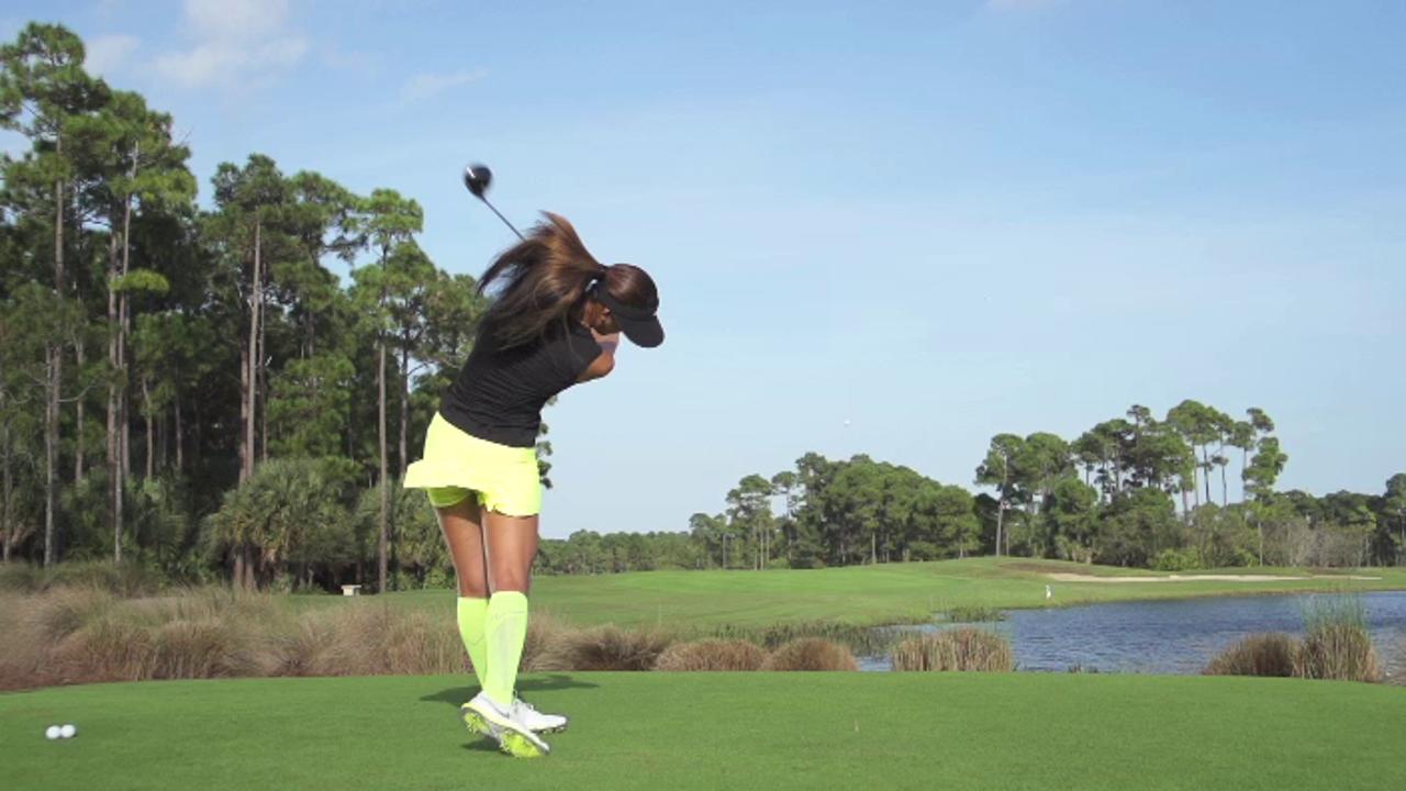 GOLF.com on X: Michelle Wie's graceful swing in pure slow motion:    / X