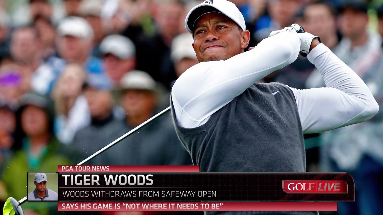 Tiger Woods Withdraws from Fall Series