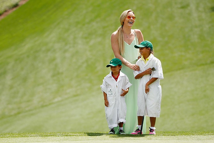 Lindsey Vonn and Sam and Charlie Woods