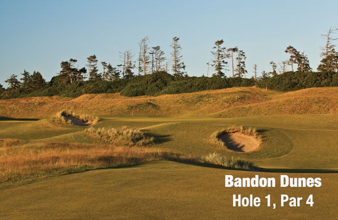 Bandon Dunes: Hole 1, Par 4