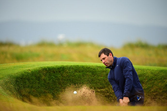 Charl Schwartzel during the third round at Royal Troon.