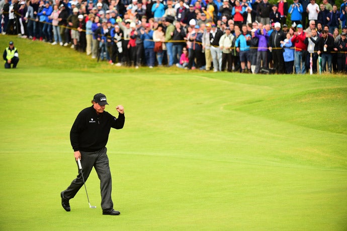 Phil Mickelson had a great round himself, shooting a six-under 65.