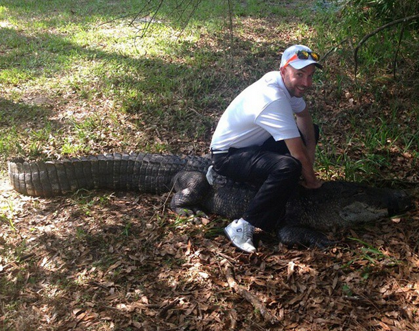 Man Rides 350-Pound Gator During Florida Tournament