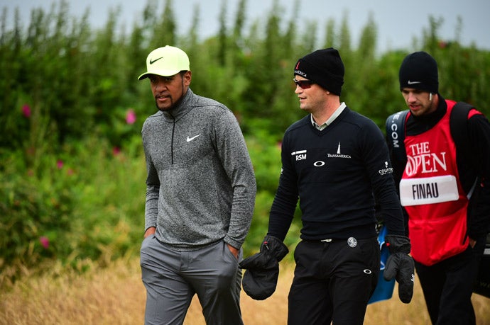 Tony Finau and Zach Johnson were paired together in the third round.