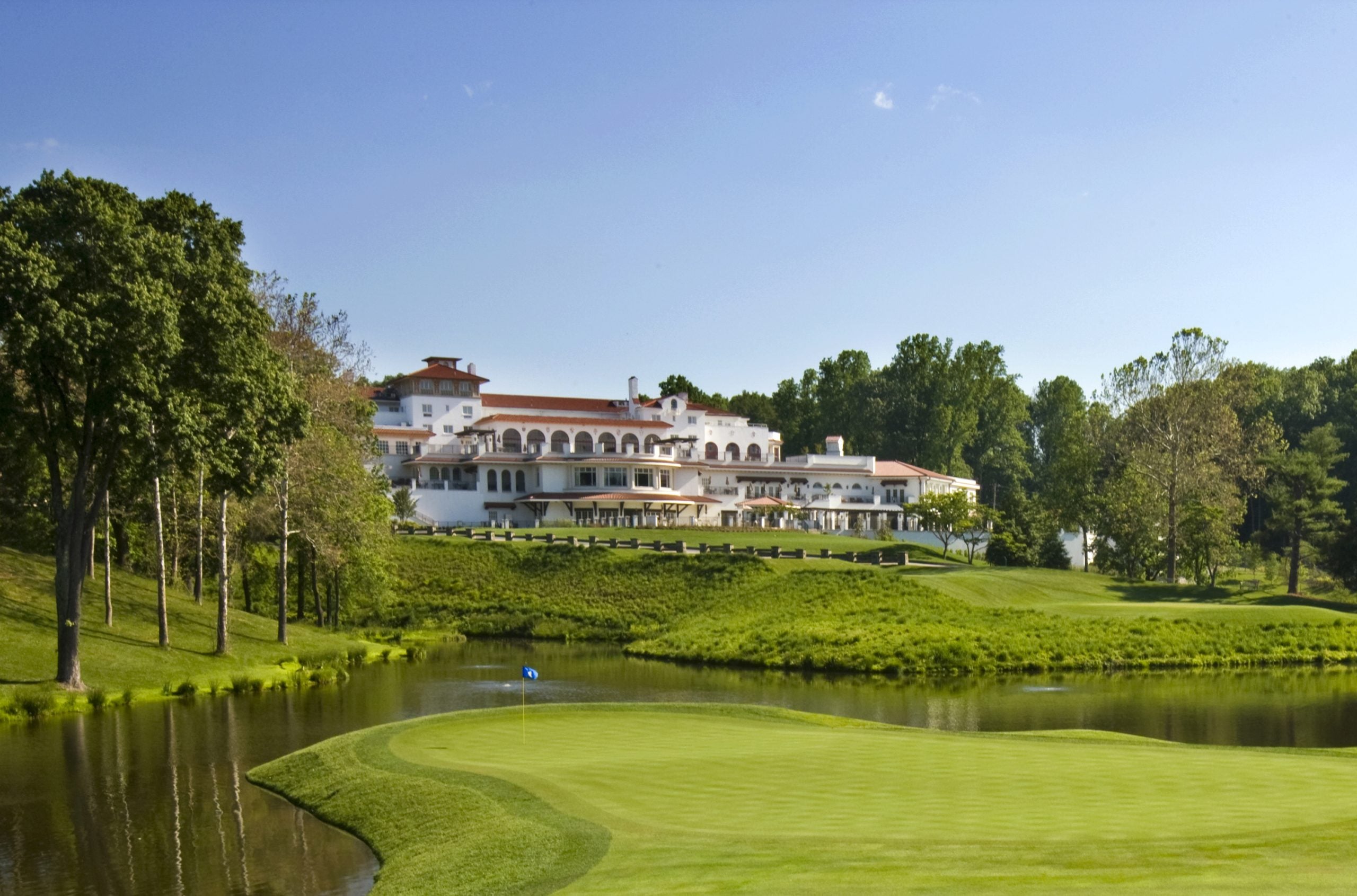 Congressional Country Club is located in the heart of Bethesda, Md. It is home to many of some of Washington DC's elite — and has the regal clubhouse to match.