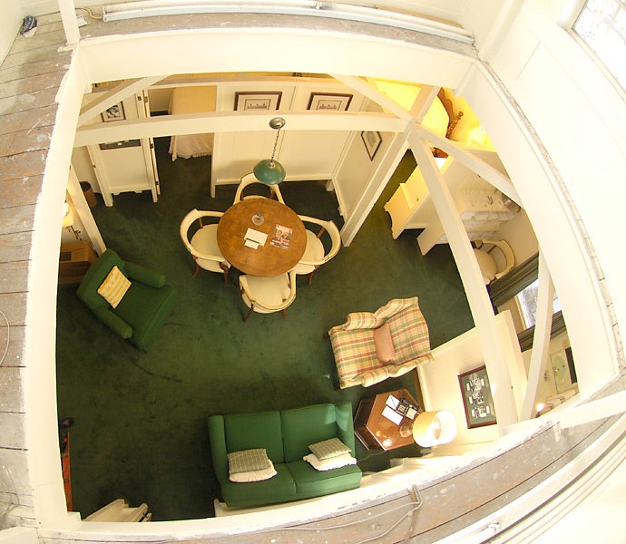 Also known as Bobby Jones’s attic, the Crow’s Nest at Augusta National is a top-floor bunkhouse with five beds and a sitting area. Traditionally, it houses amateurs during the tournament.