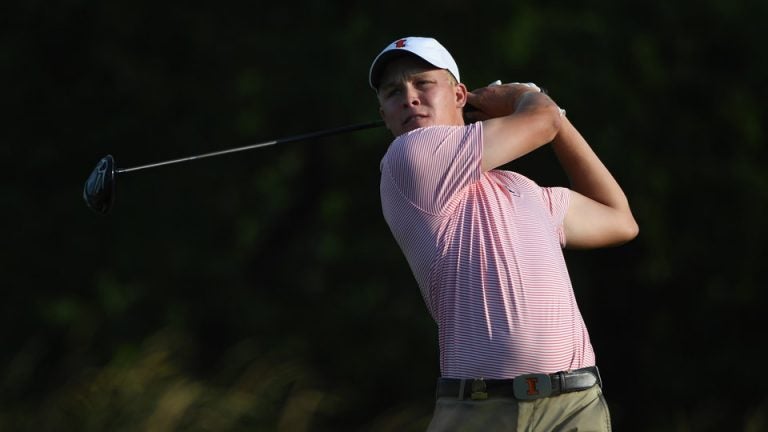 US Open 2016: Nick Hardy Puts Dad on His Bag