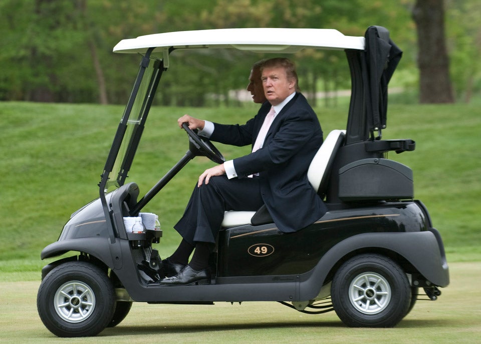 Hillary Clinton Donald Trump Hit The Golf Course