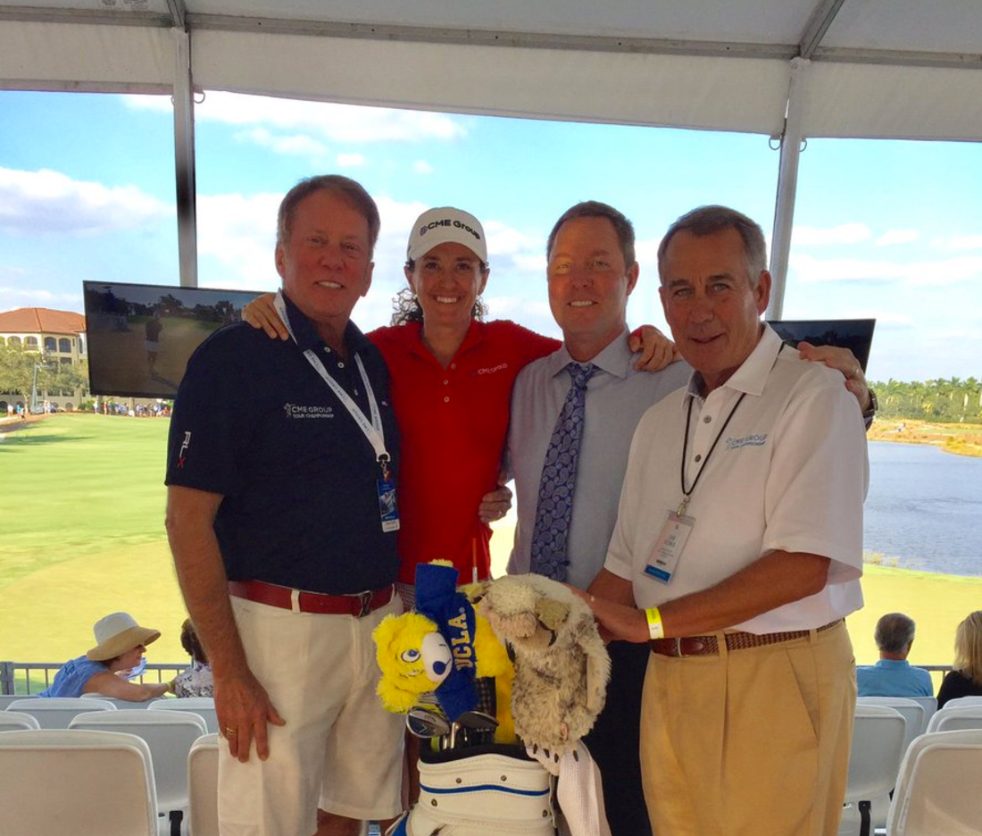 Mo Martin, Mike Whan and John Boehner