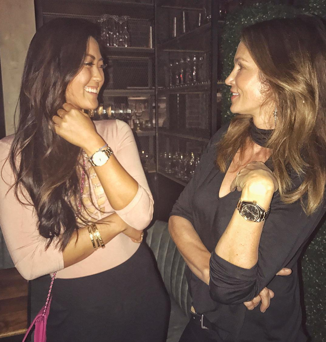 Michelle Wie & Cindy Crawford