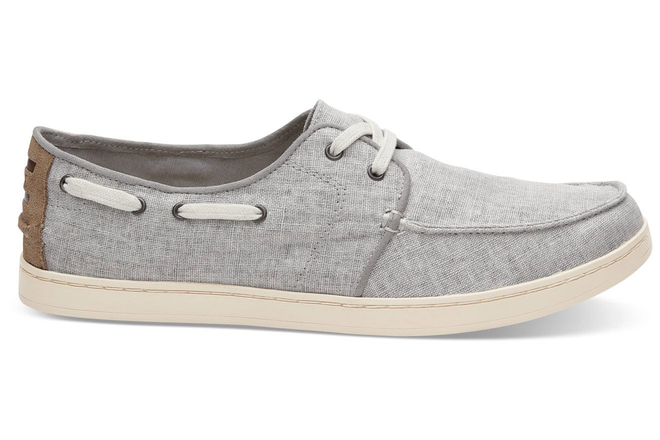 Toms Drizzle Grey Coated Linen Men’s Culver Lace-Ups, $64 
