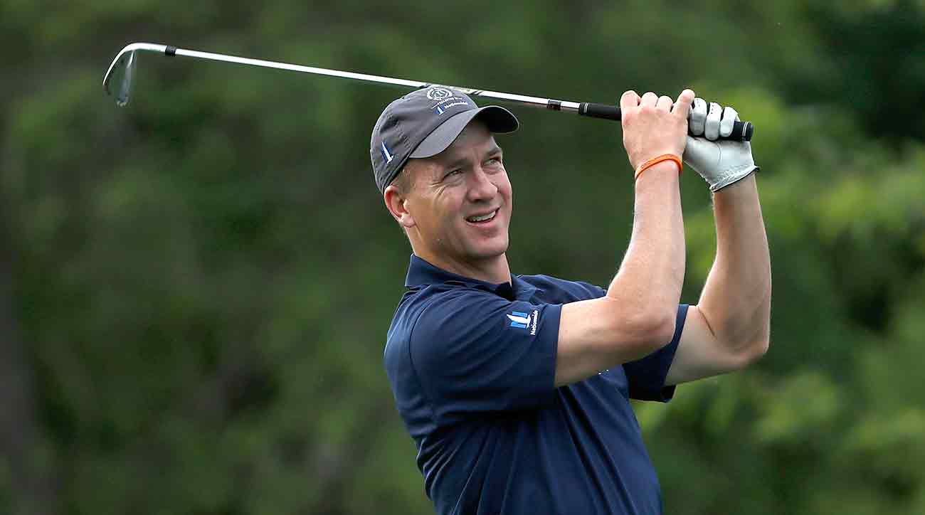 Peyton Manning hits the golf course with President Donald Trump