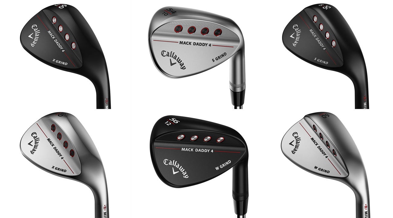 New Callaway Mack Daddy 4 wedges with 'Groove-in-Groove' milling