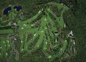 Augusta National course map
