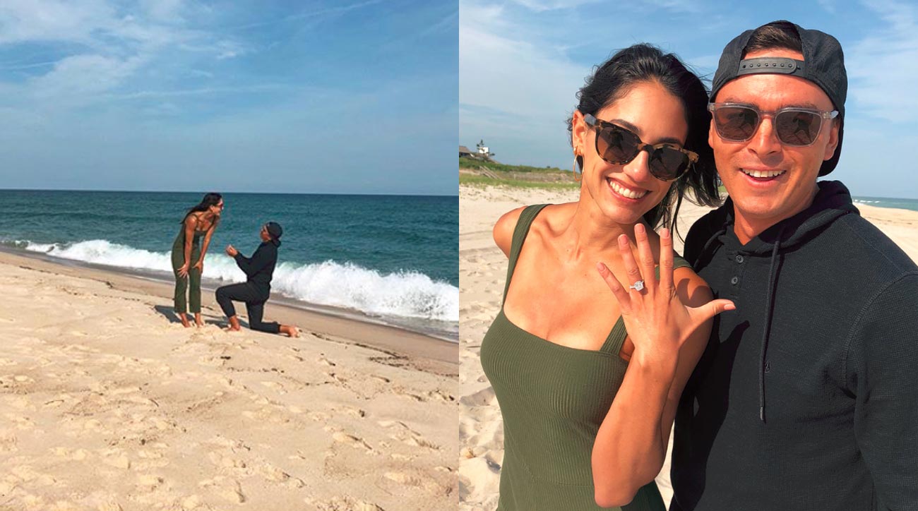 Rickie Fowler proposes to girlfriend Allison Stokke on the beach: 'I WON!'