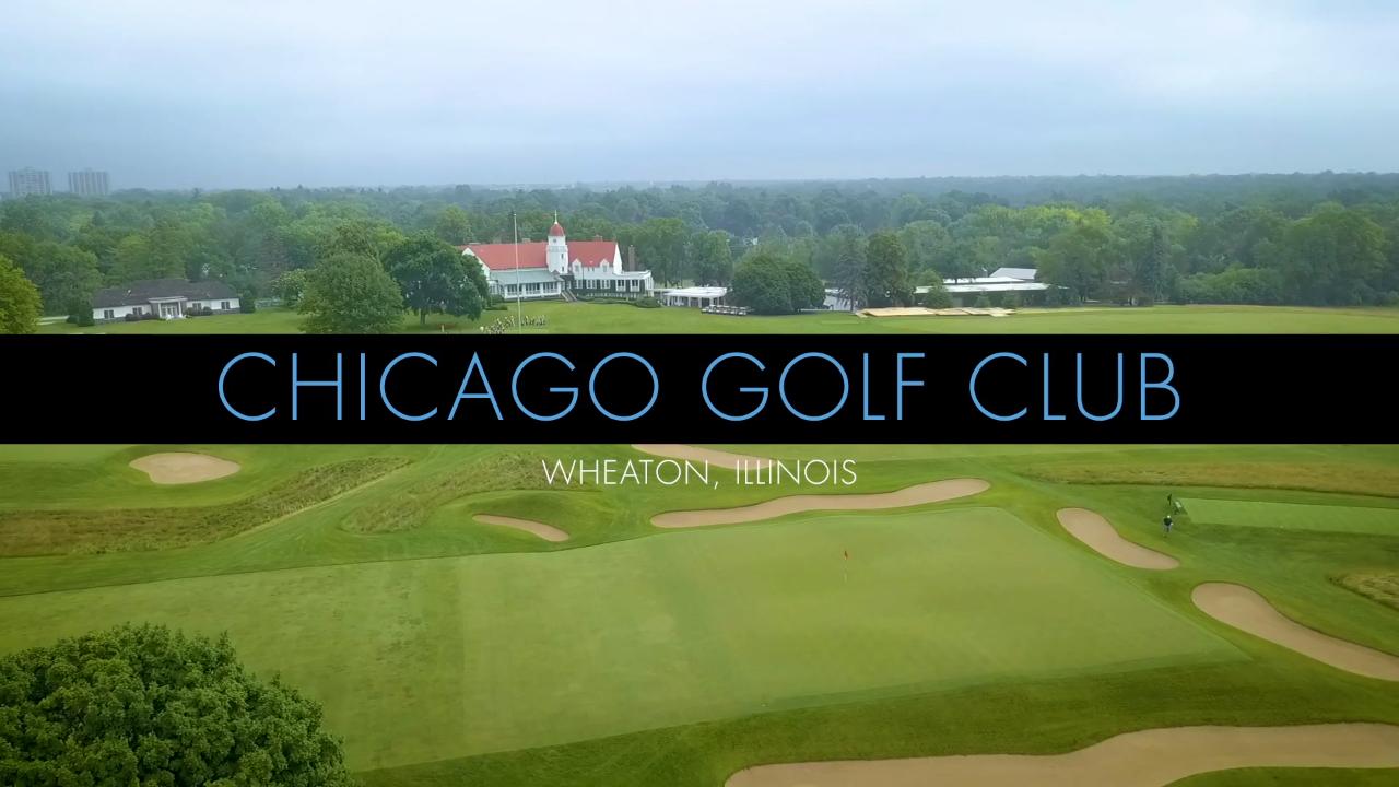 Tour Chicago Golf Club from the sky Golf