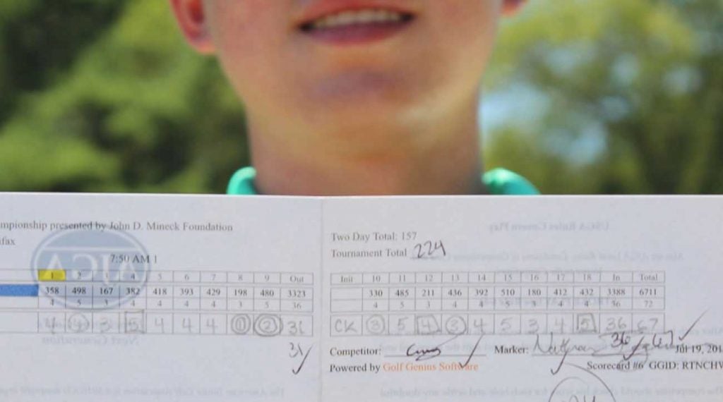 Conor Kelly had a day to remember on the golf course.