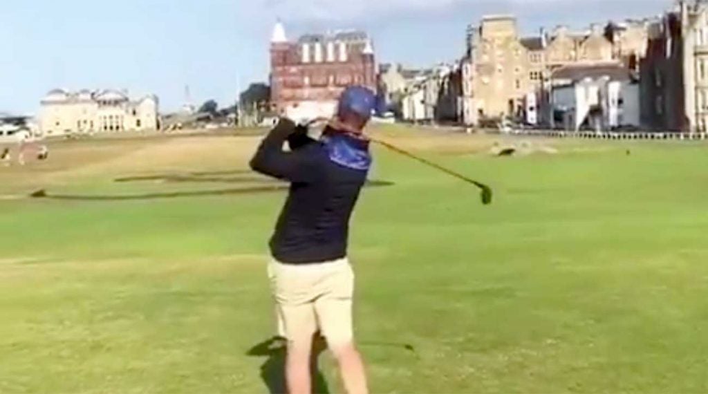 Brandon Stone had quite the day, the British Open and St. Andrews.