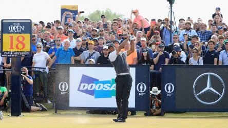 tiger woods tee time on saturday