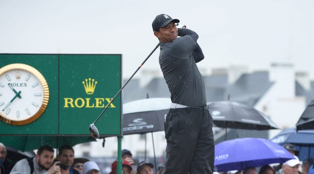Tiger Woods tee times British Open