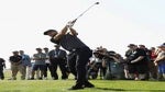 Steph Curry watches a shot during the opening round of the Web.com Tour's Ellie Mae Classic on Thursday at TPC Stonebrae.