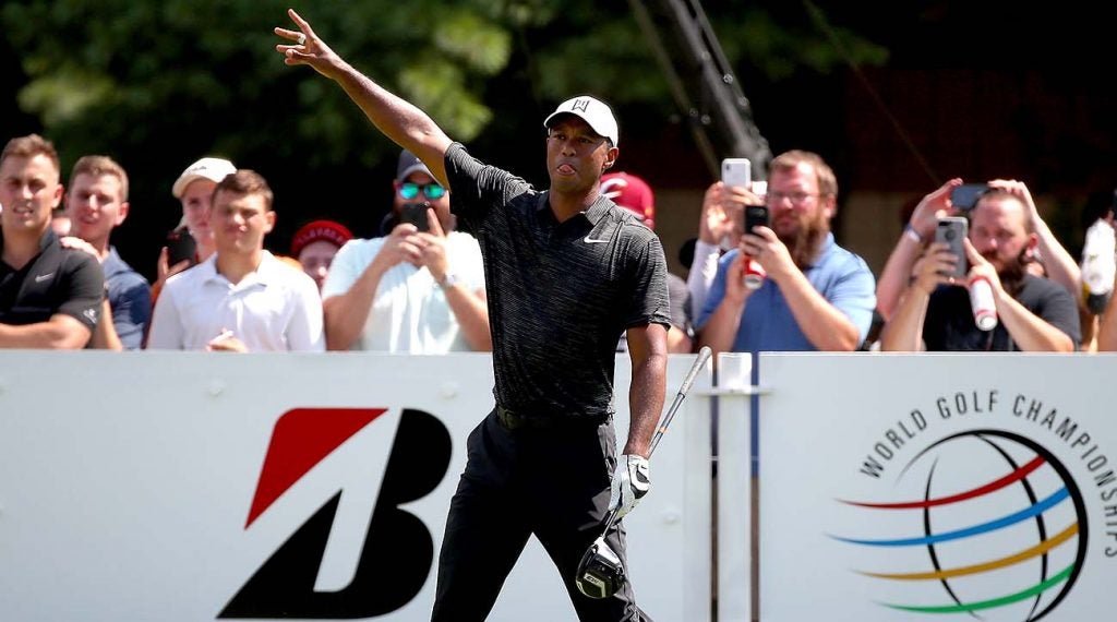 Tiger Woods, Round 2, 2018 Bridgestone Invitational