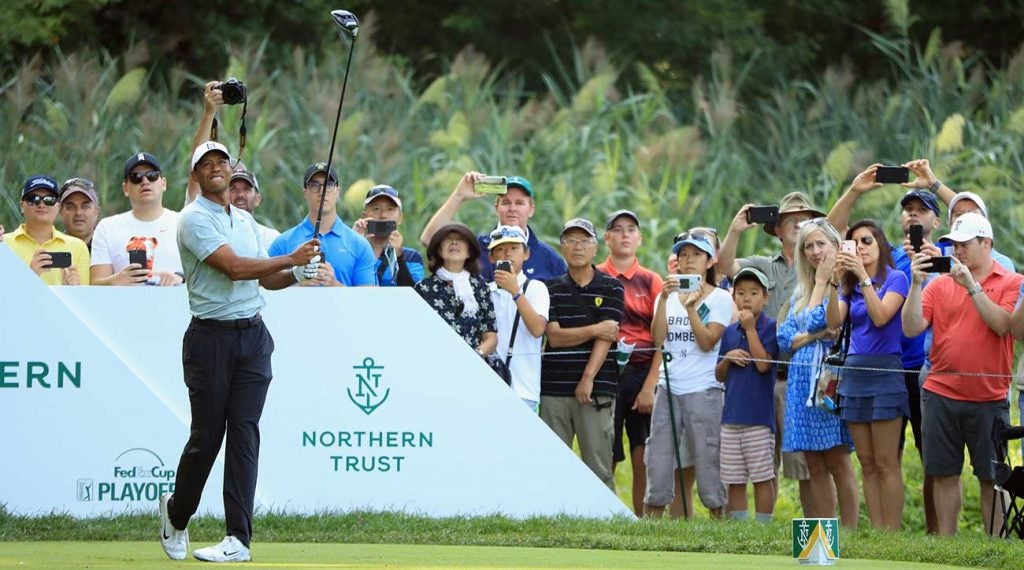 Tiger Woods Saturday at the Northern Trust.