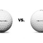 Titleist AVX golf ball, TItleist Pro V1 golf ball