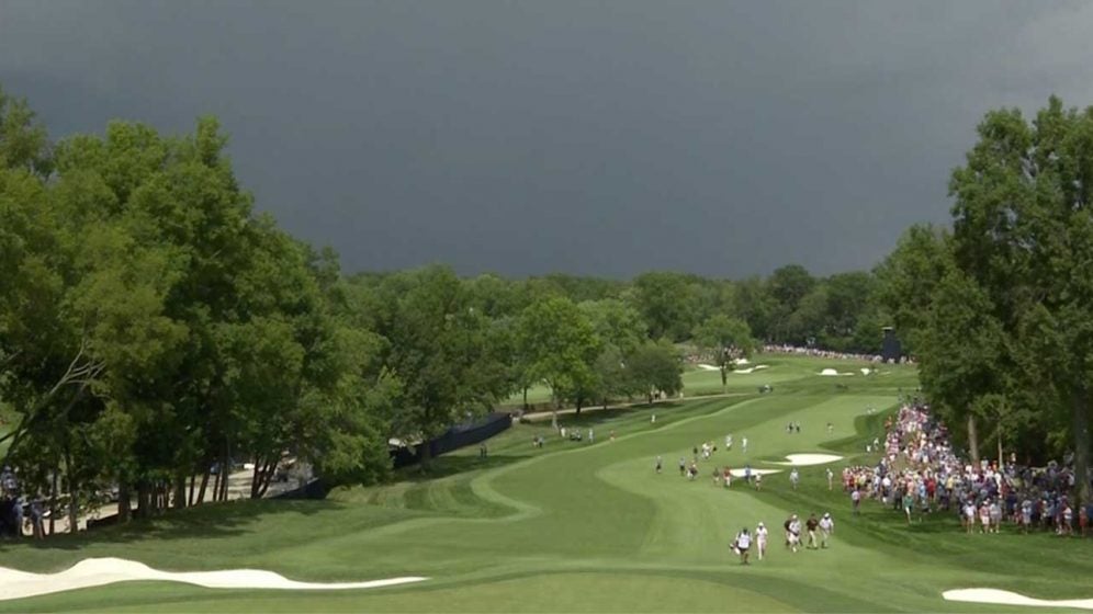 Round 2 of PGA Championship suspended due to approaching storms