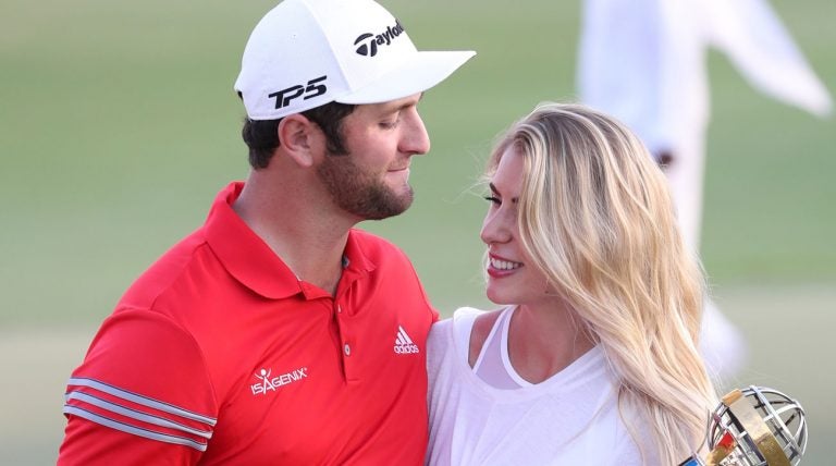 Jon Rahm reveals engagement to Kelley Cahill at PGA ...