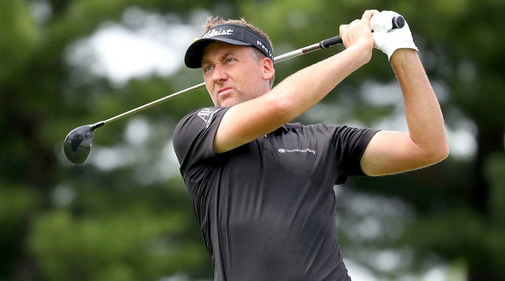 Ian Poulter shot 62 to take the early lead in Akron, Ohio.