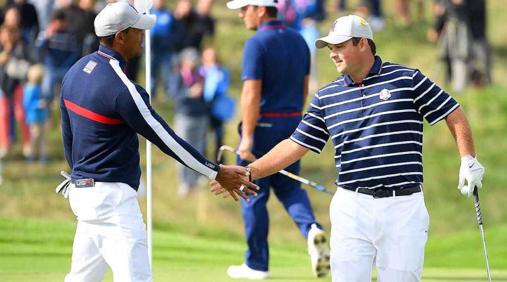 Tiger Woods, Patrick Reed, Friday fourballs, 2018 Ryder Cup