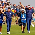 Rory McIlroy and Ian Poulter on Ryder Cup Friday.