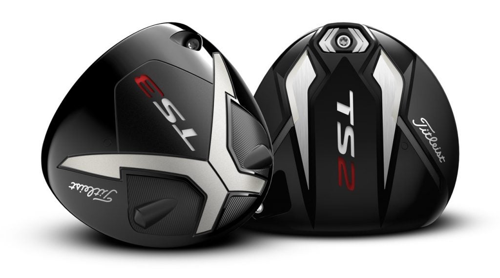 The new Titleist TS2 and TS3 drivers.