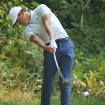 Cameron Champ hits his drive on the seventh hole during the first round of the WinCo Foods Portland Open.