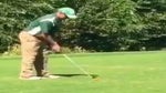The video above shows once of the worst golf shots we've ever seen. Think twice before watching it.