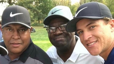 Cameron Champ's supporting cast has always included his father, Jeff (far left), and grandfather, Mack.