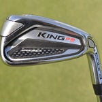 A look at Rickie FOwler's Cobra King F9 Speedback 4-iron.