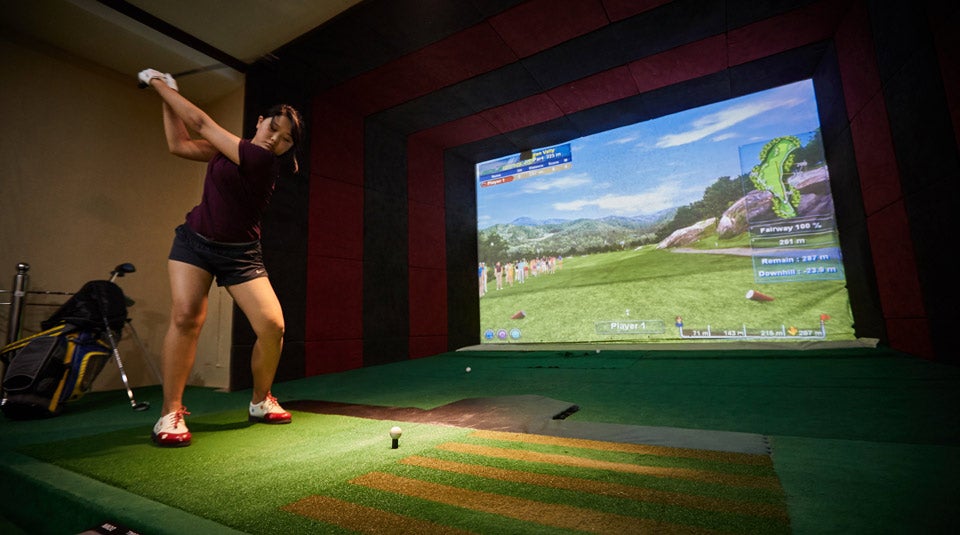 Screen Golf. How almost all Mongolian golfers learned the game.