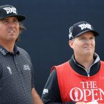 Pat Perez and caddie