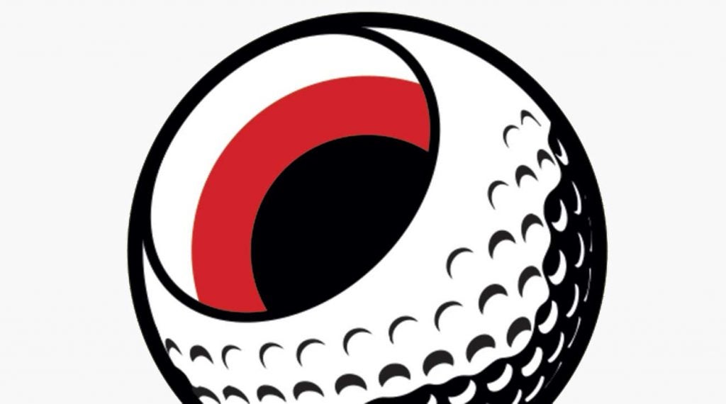 An illustration of the inside of a golf ball.