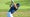 Jordan Spieth hits balls on the practice range following the second round of the WGC-Bridgestone Invitational.