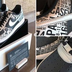 Paul Casey posted these photos of his custom Nike Air Force 1 golf shoes on Instagram.