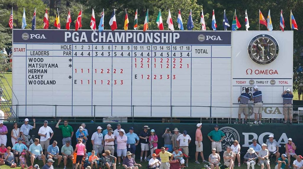 PGA Championship scoreboard