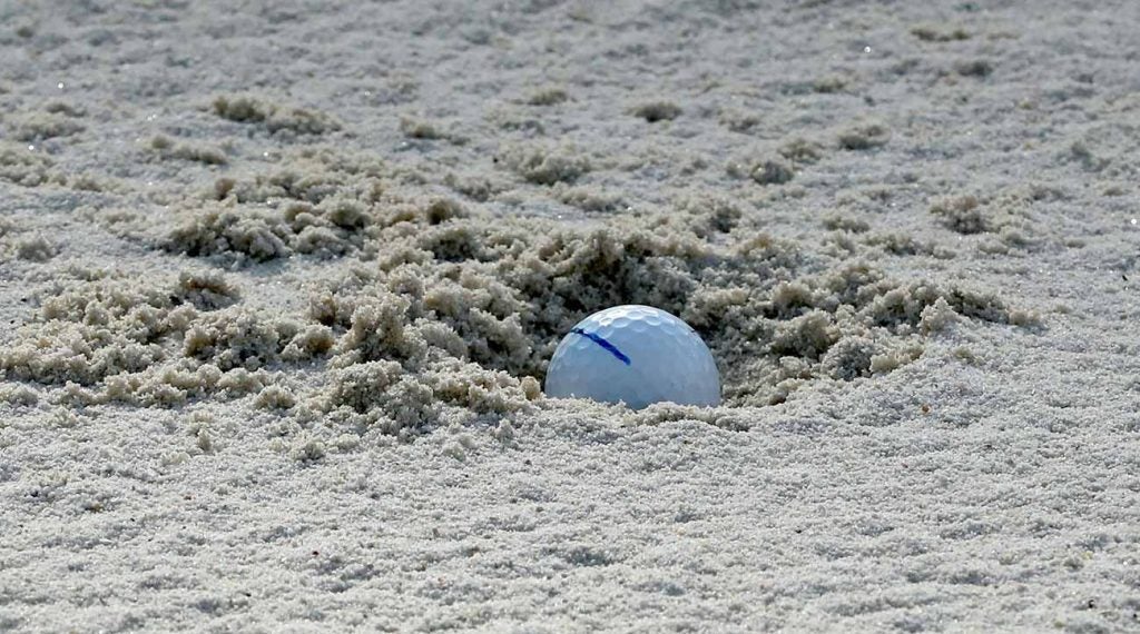 A plugged bunker lie like this one doesn't need to ruin your round.
