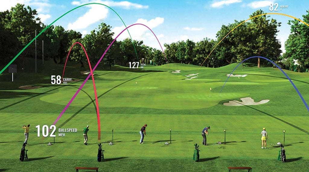 An illustration of what could be the new and improved golf range.