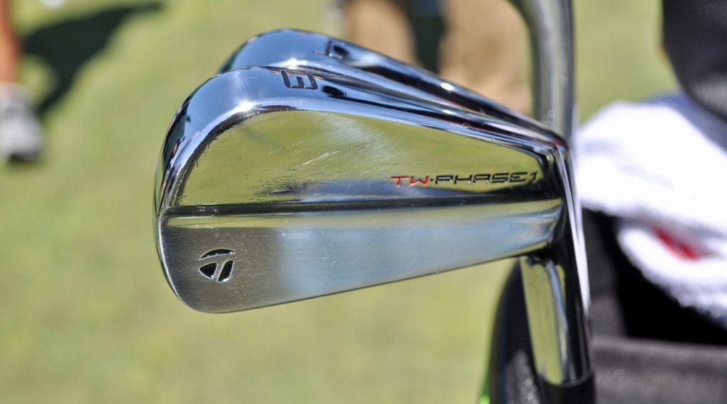 Tiger Wood switched to a set of TaylorMade TW Phase1 irons this year