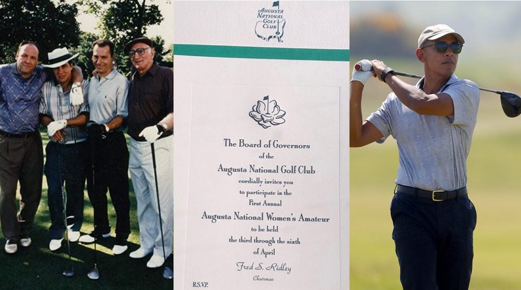 The Sopranos' love of golf, Augusta National's Women's Invitations and President Obama's golf game has social media buzzing.
